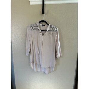 Spence Women's Tan Long Sleeve Blouse, long‎ sleeve blouse, tan blouse,